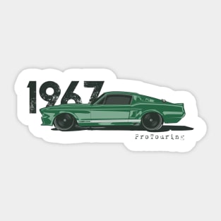 '67 GT-500 in Dark Moss Sticker